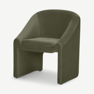 Stylish Shona Pistachio Green Velvet Dining Chair
