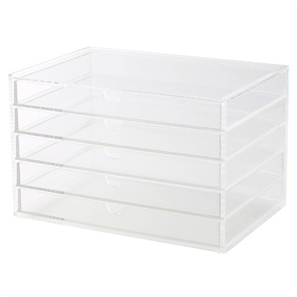 Acrylic Box 5 Drawers from Muji