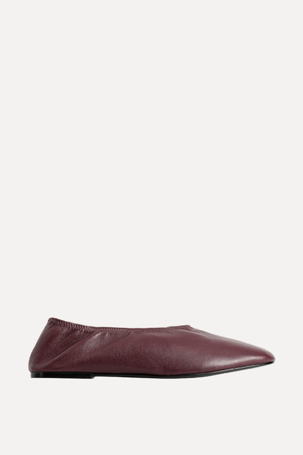 Minimal Leather Ballet Flats