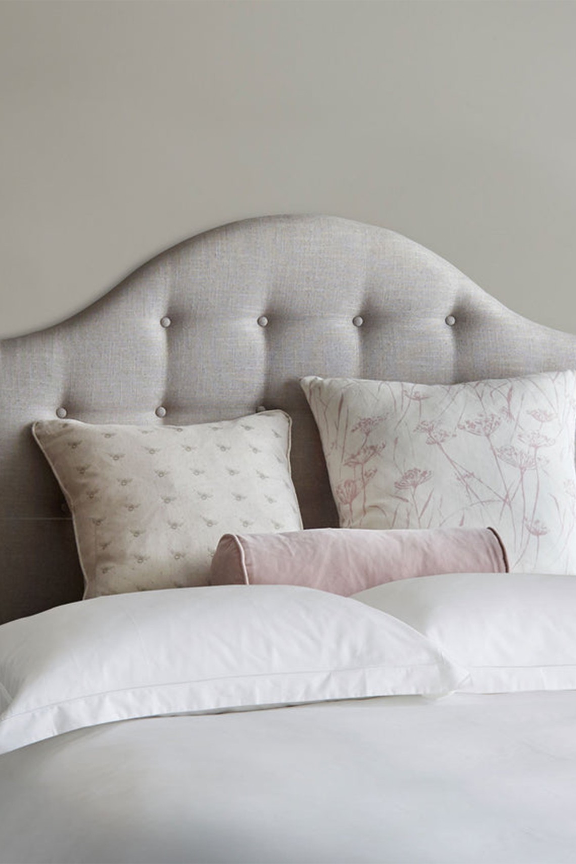 Shallow Buttoned Headboard from The Dormy House