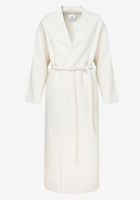 Cream Hunter Belted Wool And  Cashmere Blend Coat, £635 | Anine Bing