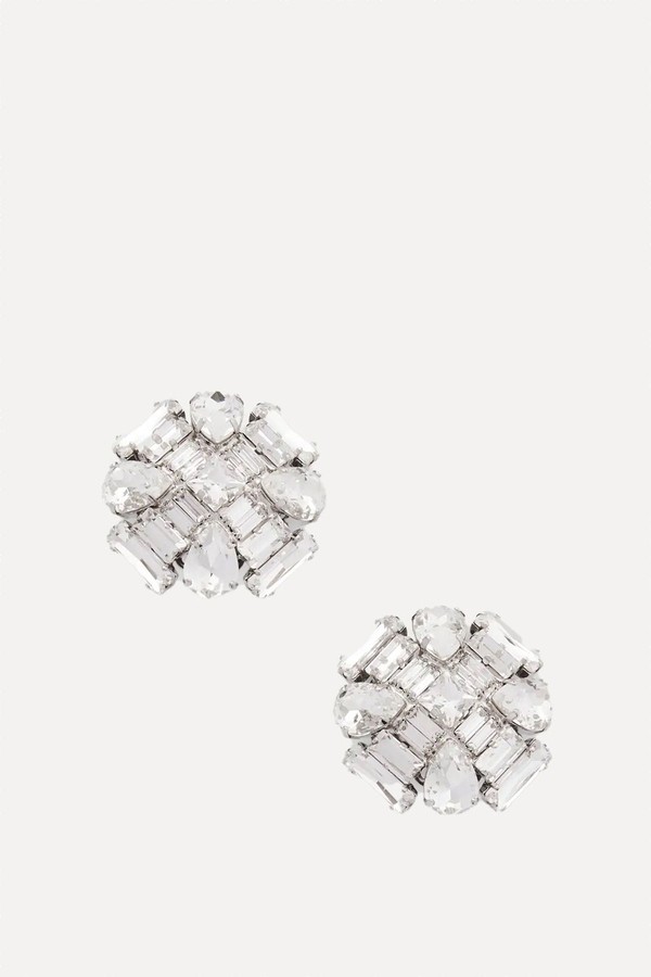 Crystal Clip Earrings