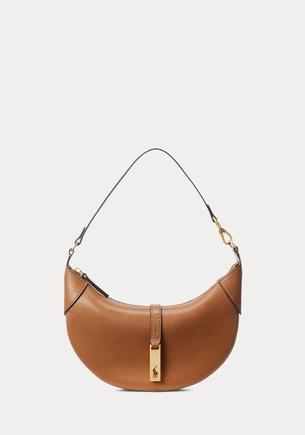 Polo ID Calfskin Mini Shoulder Bag Tan