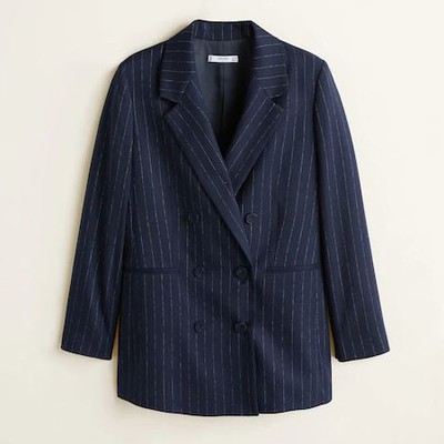 Striped Suit Blazer from Mango