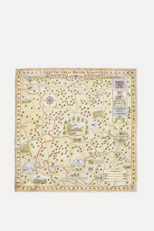 Great British Season Pure Silk Scarf 