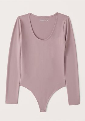 Seamless Fabric Scoopneck Bodysuit from Abercrombie & Fitch