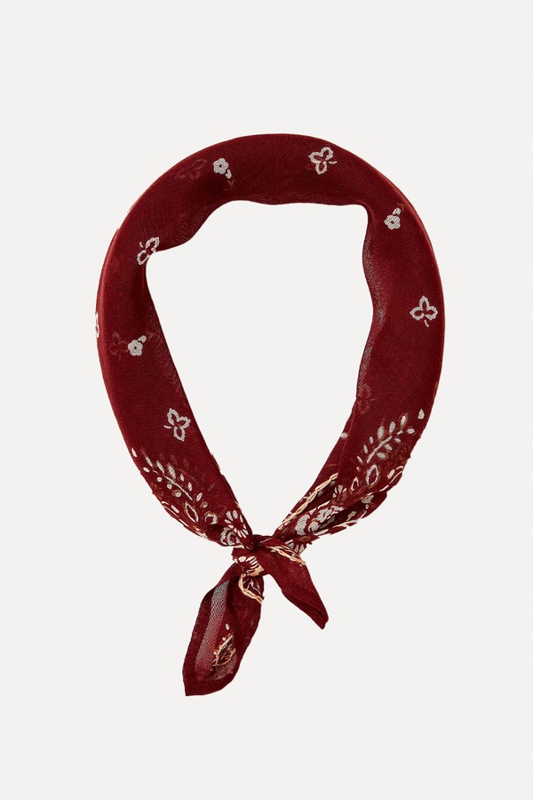 Embroidered Floral Bandana from Chan Luu