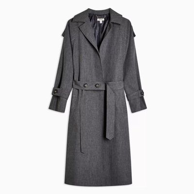 Charcoal Grey Trench Coat