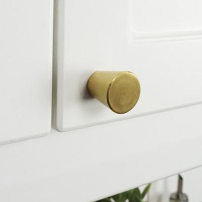 Tapered Solid Brass Knob from AND CRAFTED