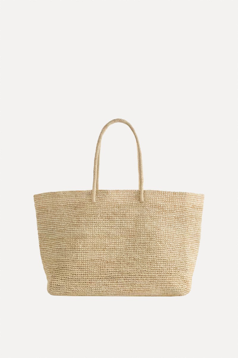 Oversized Hand-Woven Tote Bag from COS