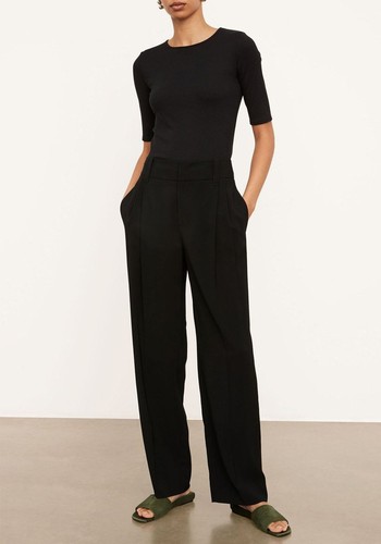 High Waist Pleated Trouser