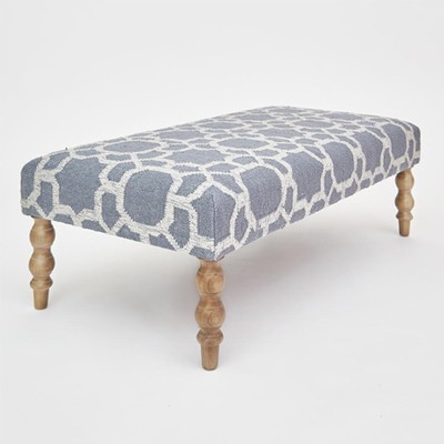 Kasbah Ink Ottoman from Weaver Green