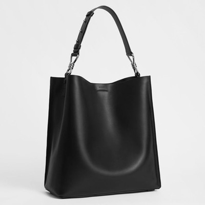 Captain Leather North South Tote Bag