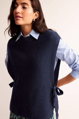 Tie-Side Knitted Tabard, £63 (was £90) | Boden