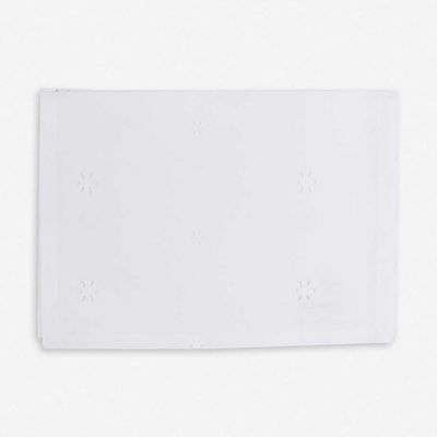 Broderie Anglaise Linen & Cotton-Blend Placemats  from The White Company