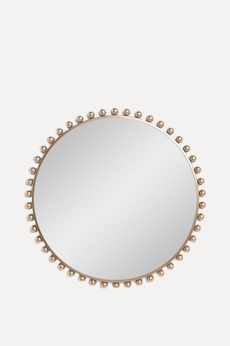 Bobbin Round Wall Mirror from Next