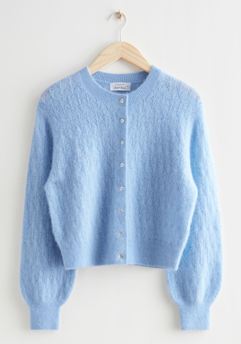 Heart Button Knit Cardigan