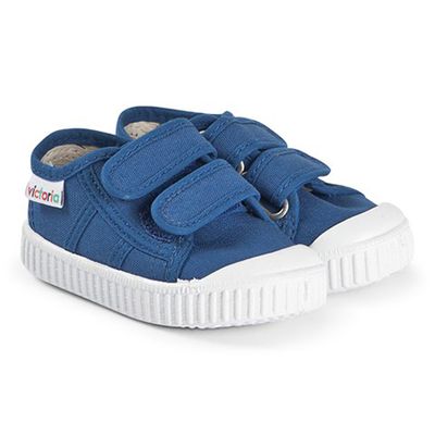 Cobalt Lona Basket Velcro Trainers from Victoria