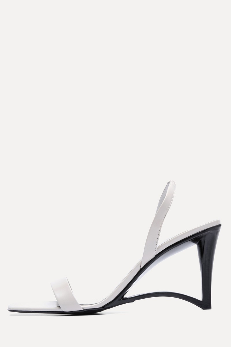 Leather Wedge Heel Sandal