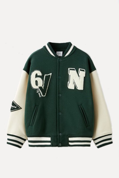 Varsity Bomber Jacket  from Zara