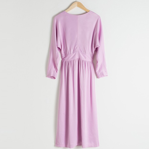 Long Sleeve Satin Midi Dress from & Other Stories