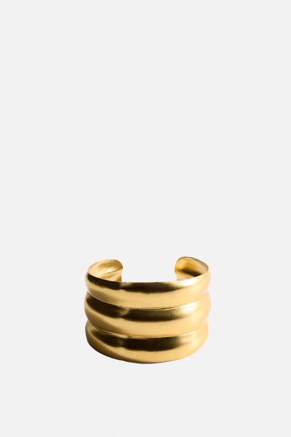 Rigid Bracelet With Relief from Mango
