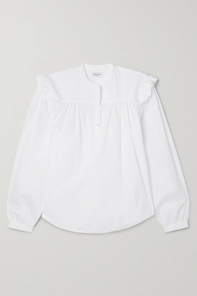 Charline Gathered Ruffled Cotton-Poplin Blouse  from Officine Générale