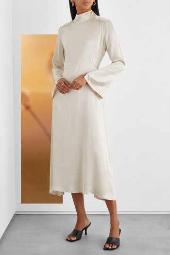 Augustine Satin Midi Dress 