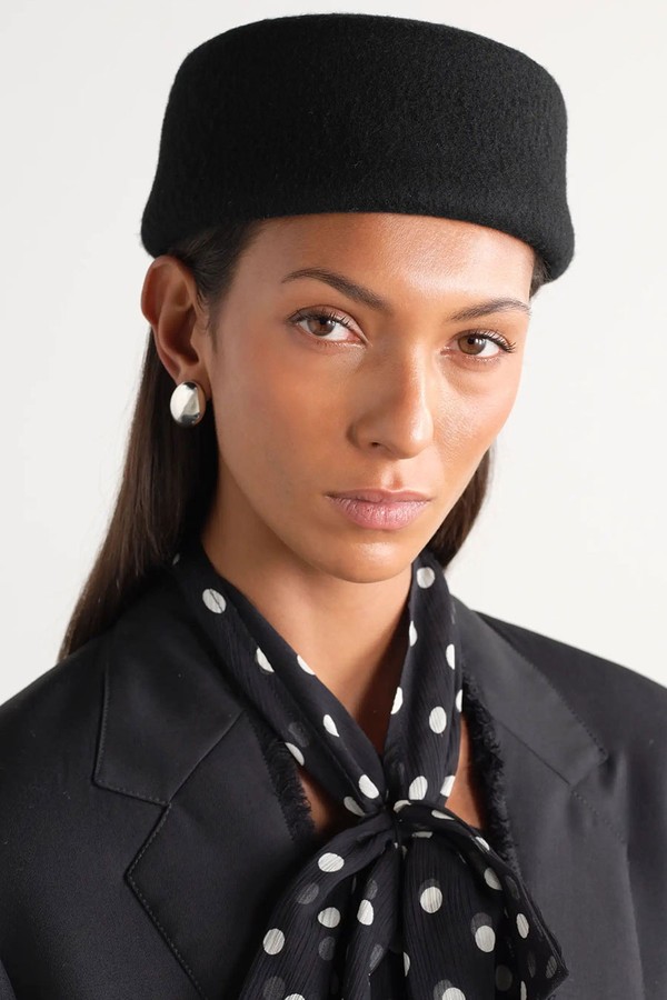 Lauren Wool-Felt Flat Cap from GIGI BURRIS 