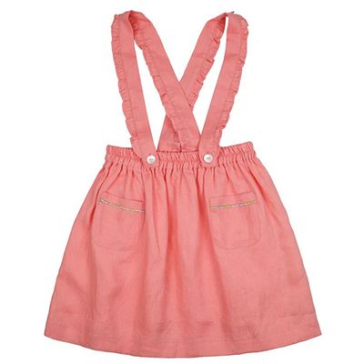 Pankhurst Pinafore Coral from Smock London