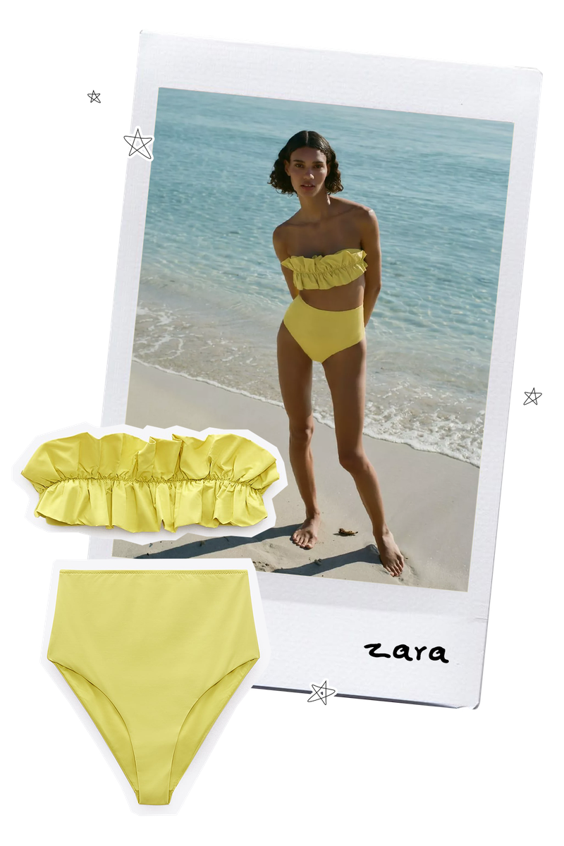High Waist Bikini Bottoms from Zara