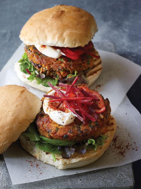 Butternut, Sweet Potato & Grain Burgers