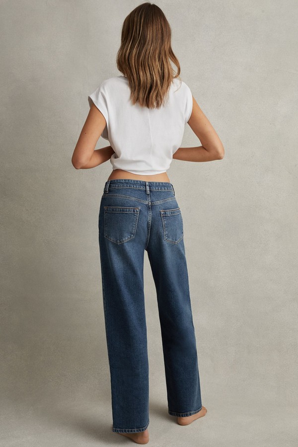 Selin Mid Rise Straight Leg Jeans