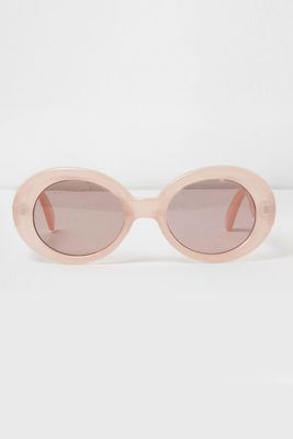 Oval Pink Sunglasses