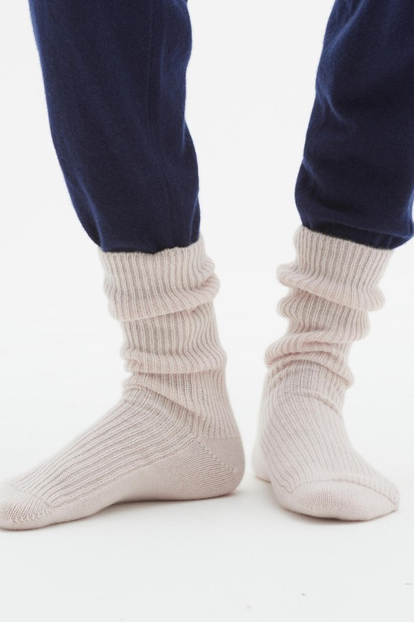 Cashmere Sock in Ballet Pink