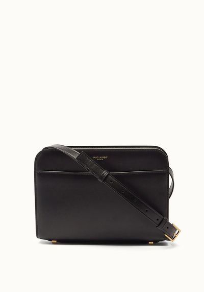 Reversed Leather Crossbody Bag 