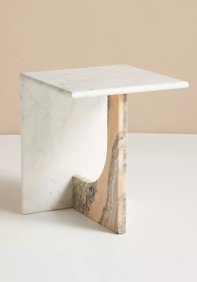 Beau Pieced Marble Side Table from Anthropologie