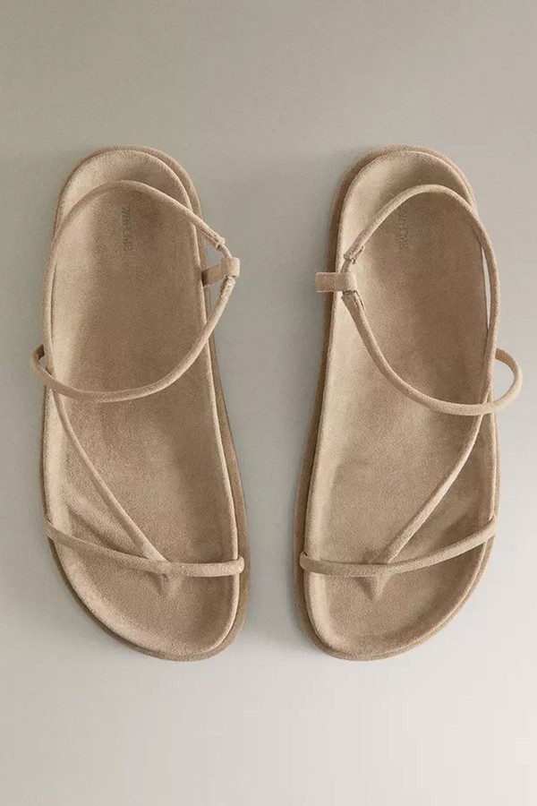 Strappy Leather Sandals from Zara