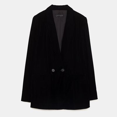 Velvet Blazer from Zara