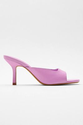 Heeled Sandals With Square Vamp from Zara