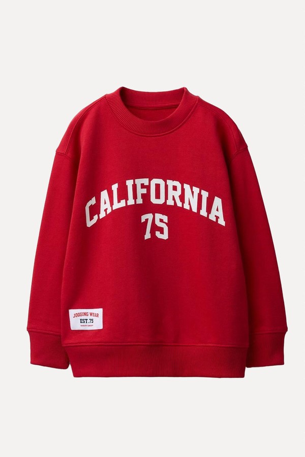 Slogan Jogging Sweatshirt from Zara