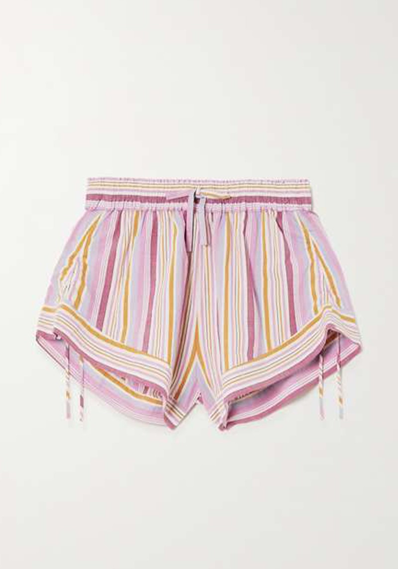 Thalia Striped Cotton-Voile Shorts from Isabel Marant