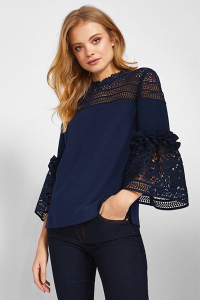 Poppyy Lace Trim Top