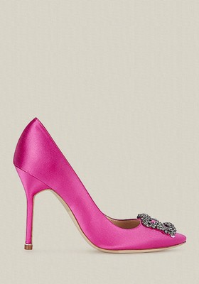 Hangisi 105 Silk Satin Pumps from Manolo Blahnik