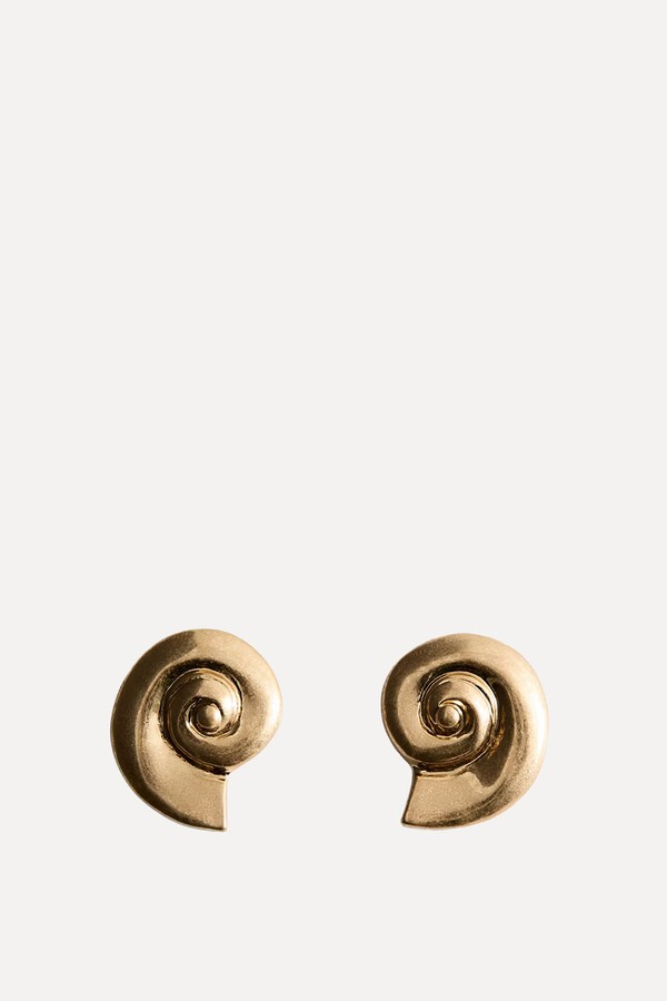 Shell Design Earrings from Mango