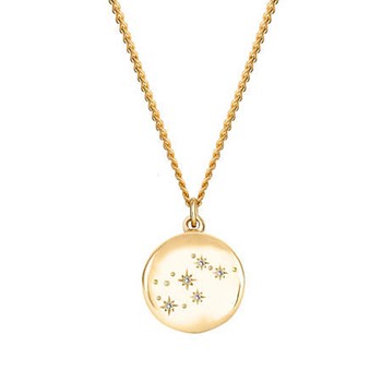 Zodiac Constellation Necklace – Diamonds & 9ct gold, £280