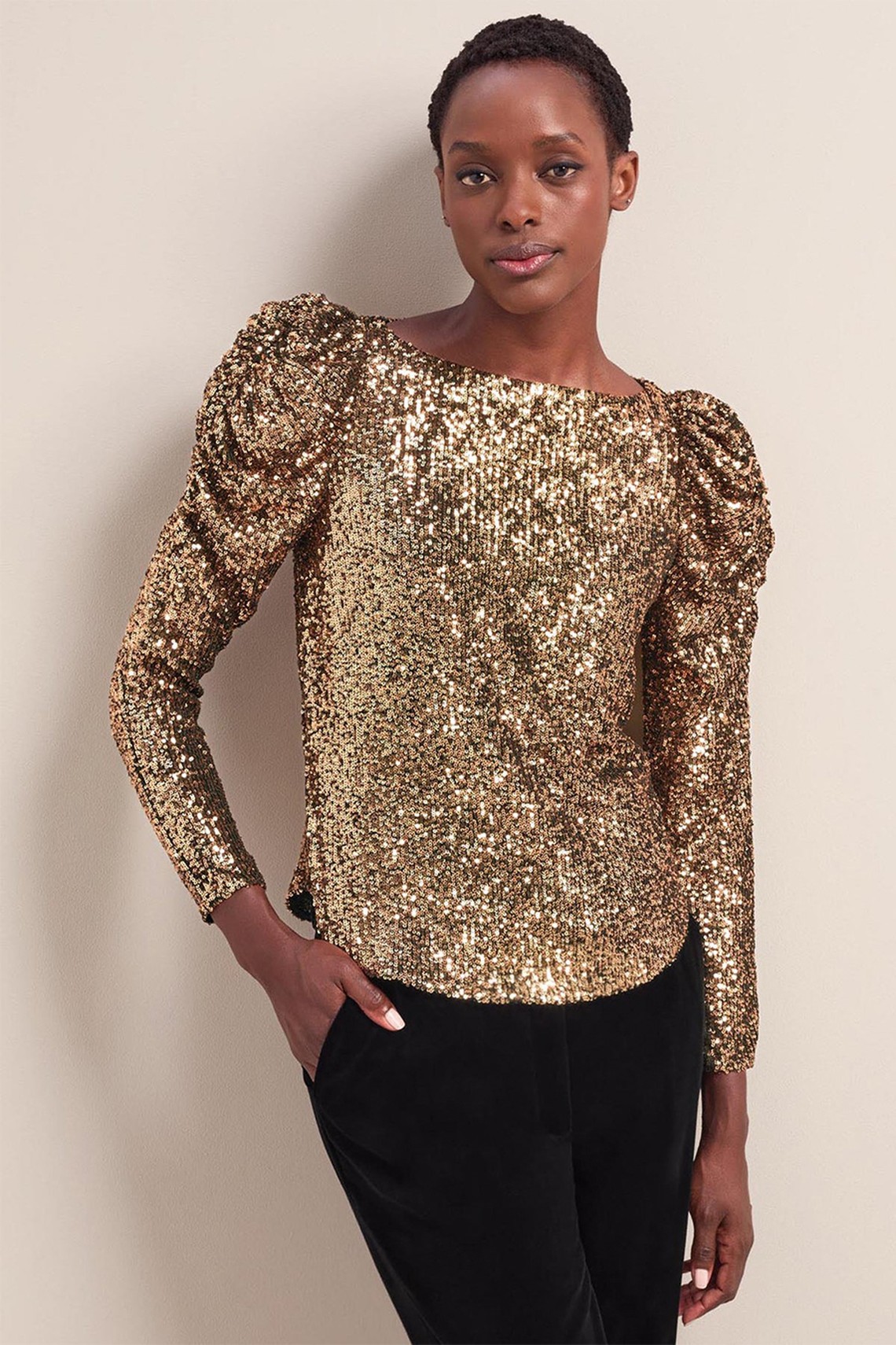 Cecile Sequin Blouse from Cefinn