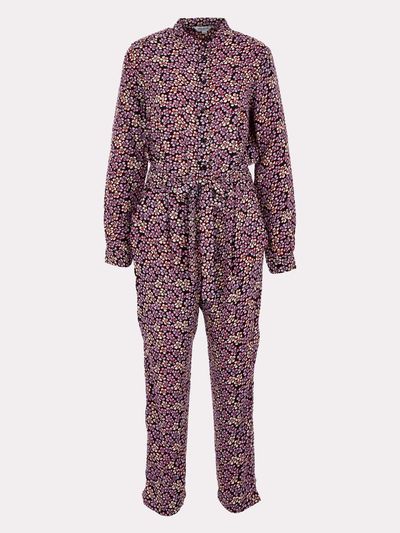 Purple Floral Jumpsuit