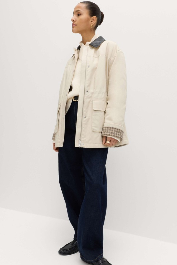 Pure Cotton Canvas Padded Barn Jacket