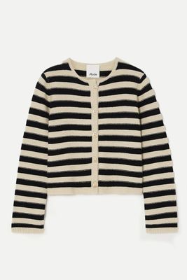 Striped Wool And Cashmere-Blend Cardigan  from Allude